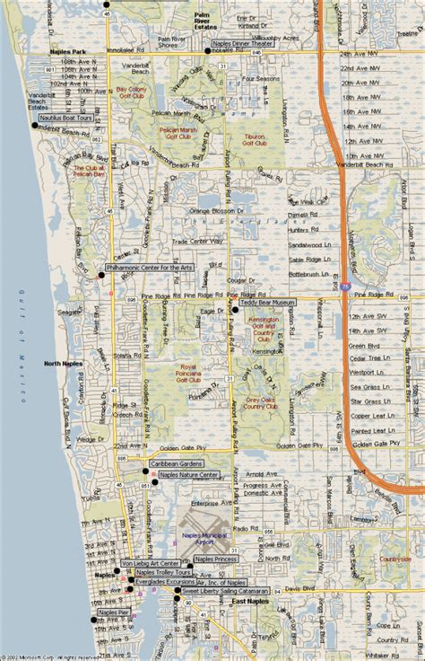 Naples Florida Area Map