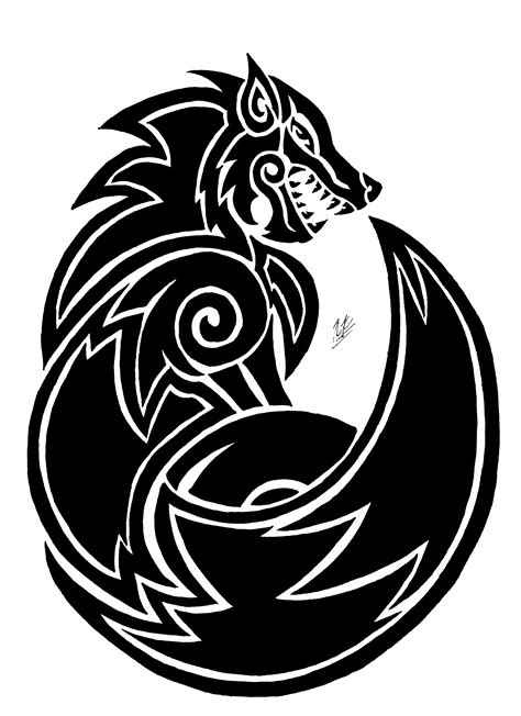 Fenrir tattoo Ver.2 by FenrirofChaos on DeviantArt