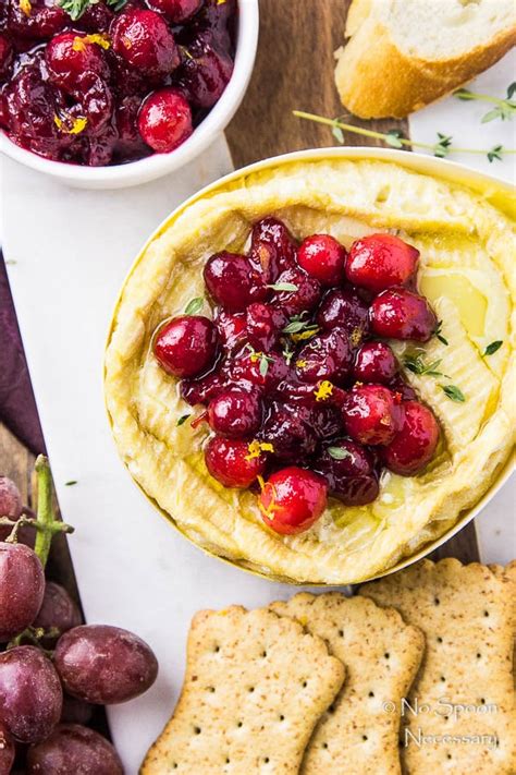 Baked Camembert with Cranberry & Orange Compote - No Spoon Necessary