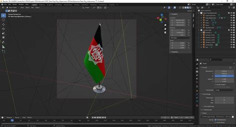 Table Flag Afghanistan 3D Model - TurboSquid 1873827