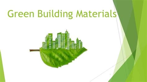 Green Building Materials