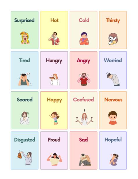 Free Emotions Flashcards for Autism and Speech Therapy | AutisticHub