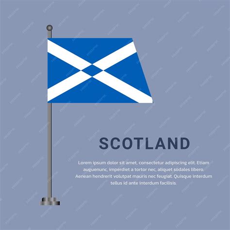 Premium Vector | Illustration of scotland flag template