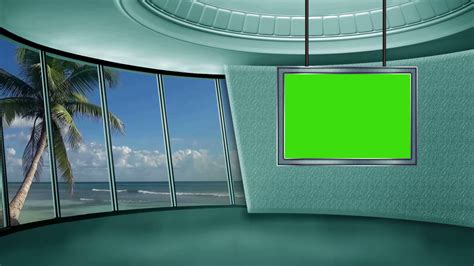 News Tv Studio Set 03 Virtual Green Screen Background Loop Ad Set ...