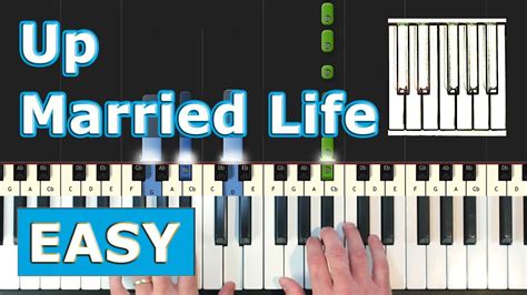 Married Life - Up - Piano Tutorial EASY - Sheet Music (Synthesia) - Pixar - YouTube