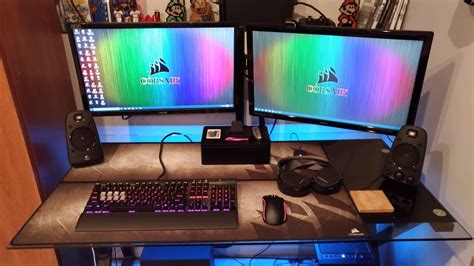 Backgrounds For Dual Monitor Setups Portrait Dual Screen Setup Monitor ...