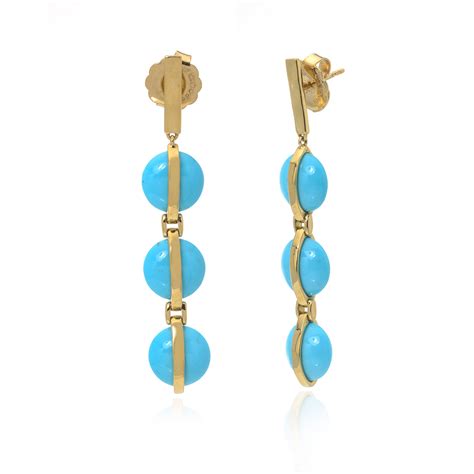 Ippolita 18k Yellow Gold Turquoise Senso Earrings I - Gurhan & Ippolita ...