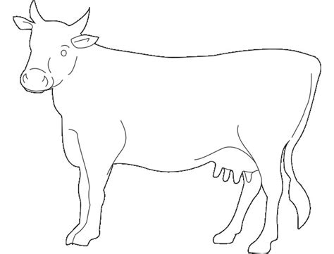 Cow Simple Drawing | Free download on ClipArtMag