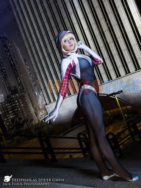 Spider Gwen Costume Adult Kids Spider Gwen No Mask Cosplay Halloween Costume Zentai Suit-in ...