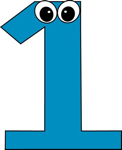 Cartoon Number One Clip Art - Cartoon Number One Image