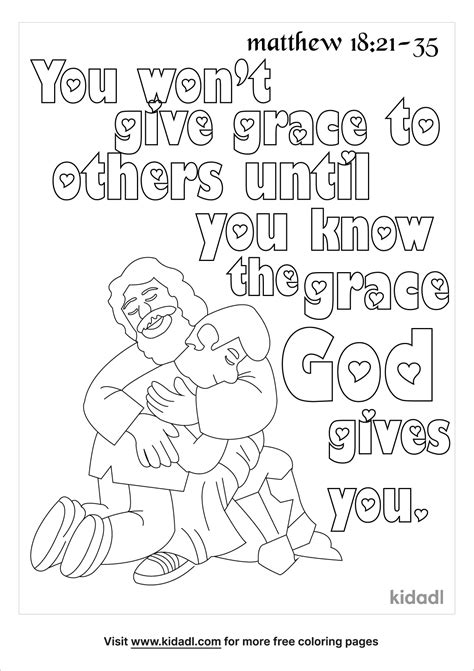 Free Matthew 18:21-35 Coloring Page | Coloring Page Printables | Kidadl