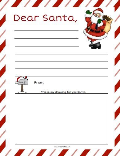 Dear Santa Letter – Free Printable