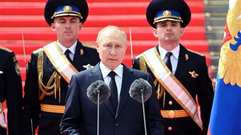 Putin praises army for ‘preventing civil war’ in unscheduled speech to ...