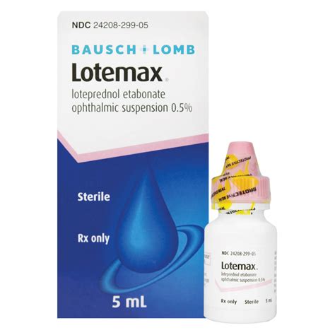 Bausch + Lomb Loteprednol Etabonate Ophthalmic Suspension 0.5% - 5mL