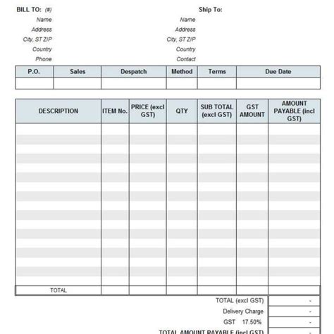 Car Rental Bill Format Excel ~ Excel Templates