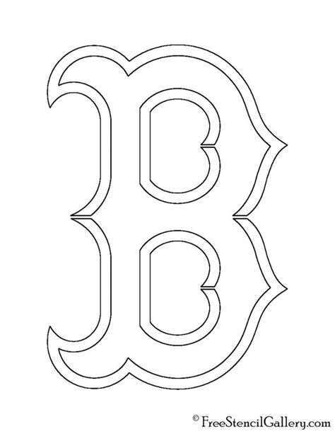 MLB - Boston Red Sox Logo Stencil | Red sox logo, Boston red sox logo, Boston red sox tattoos