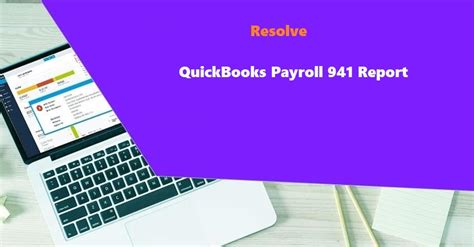 QuickBooks Payroll 941 Report