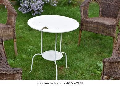 Rattan Chairs White Table Garden Smoking Stock Photo 497774278 | Shutterstock