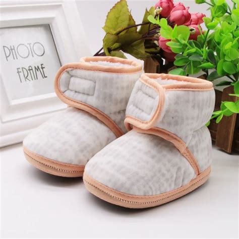 Newborn Baby Boy Shoes Non Slip Unisex Winter Warm Baby Booties A014 ...