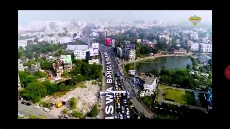 Road to Biswa Bangla Convention Centre, New Town, Kolkata - Aerial View ...