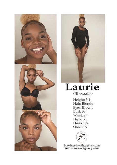Comp Card Layout – LAURIE – ROE: THE AGENCY