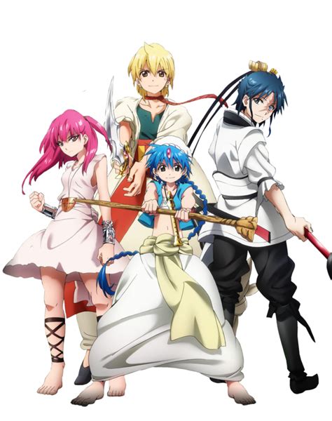 4 Main Characters In Magi: The Labyrinth Of Magic