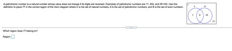 Solved U A palindromic number is a natural number whose | Chegg.com