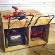Image result for lawn mower lean to | Garage storage organization, Garage organization ...