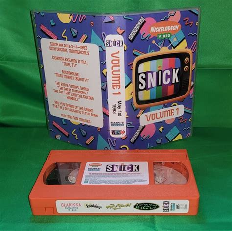 Nickelodeon SNICK 1993 VHS Tape With Commercials Volume 1 - Etsy