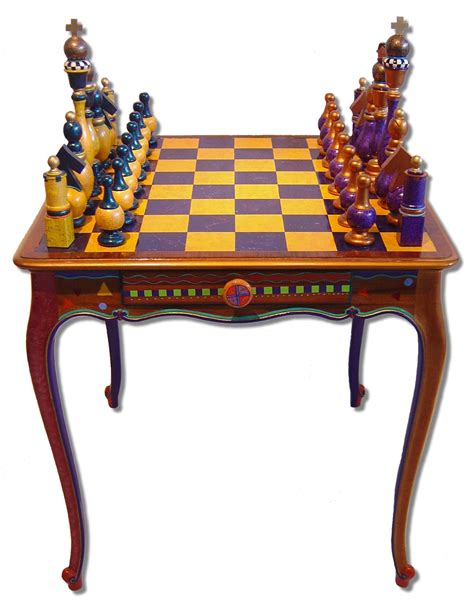 Pin by Michelle Taylor on Hand Painted Furniture | Chess table, Chess board, Painted furniture