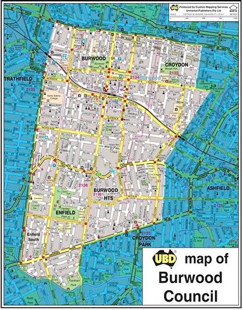 Burwood Council Local Government Area Map 1:6,000 (LGA)