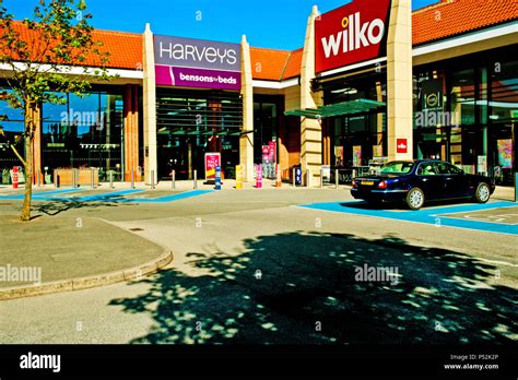 Harveys and Wilko stores, Clifton Moor retail park, York, England Stock ...