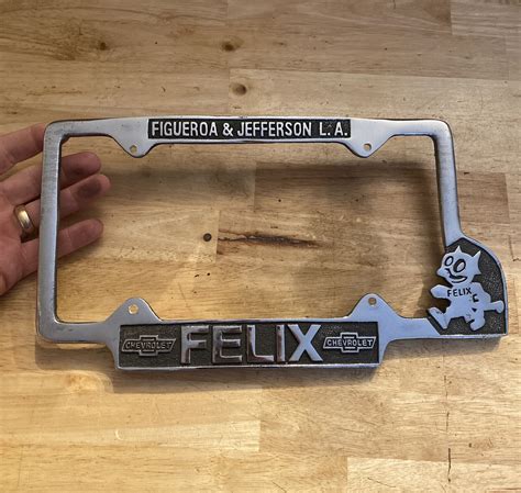 Chevrolet Felix License Plate Frame Topper Chevy Car Truck Auto Hotrod ...