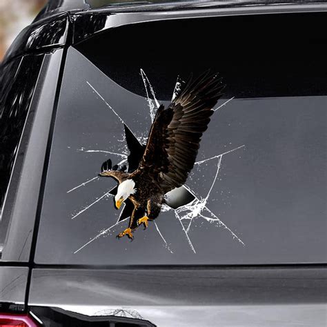 Eagle For Car Window Vinyl Decals Unique - Plangraphics