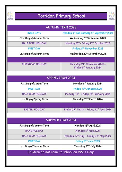 Term Dates – Torridon Primary School