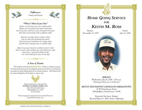 044 Template Ideas Free Obituary Program Download Orig with Free ...