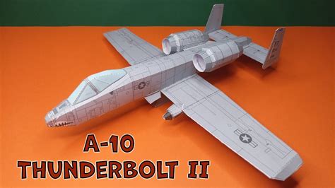 A-10 Thunderbolt II Paper Model | How to Make a Paper Airplane Model ...