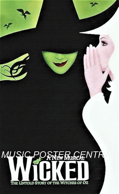 Wicked 2003 Broadway Musical Poster - Etsy