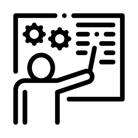 Technical Lesson Icon Vector Outline Illustration 17592025 Vector Art ...