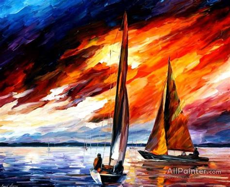 Leonid Afremov With The Wind oil painting reproductions for sale Knife Painting, Oil Painting ...