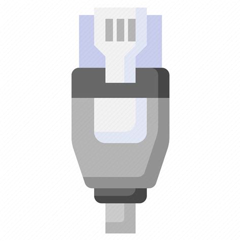 Rj45, cable, ethernet, wire, electronics, network icon - Download on ...