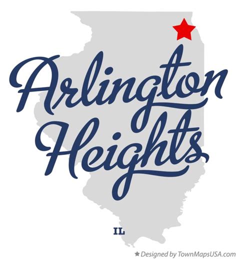 Map of Arlington Heights, IL, Illinois