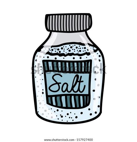 Salt Drawing Over White Background Vector Stock Vector (Royalty Free ...