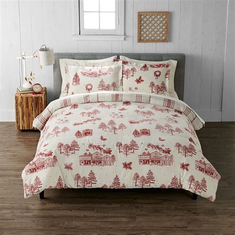 Cuddl Duds® Iconic Holiday Heavyweight Flannel Duvet Set with Shams