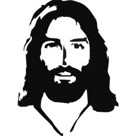 Jesus Black And White - Cliparts.co