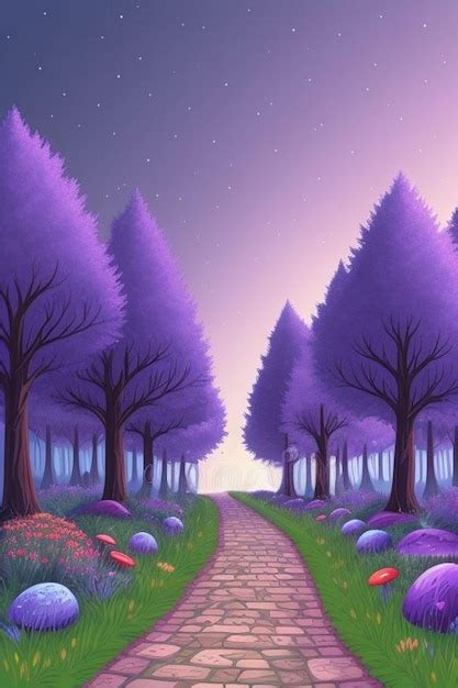Premium Photo | Anime cartoon style woodland forest background banner