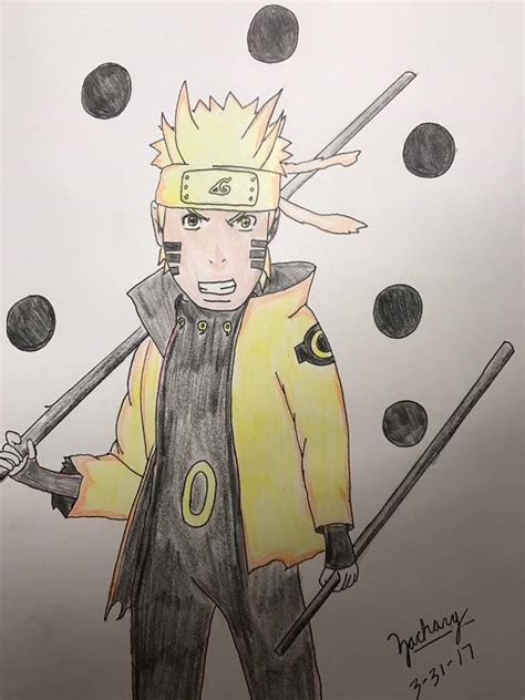 Naruto Six Paths Sage Mode Drawing | Naruto Amino