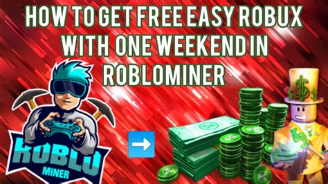 How to get easy Robux in roblominer? [ROBLOX] - YouTube