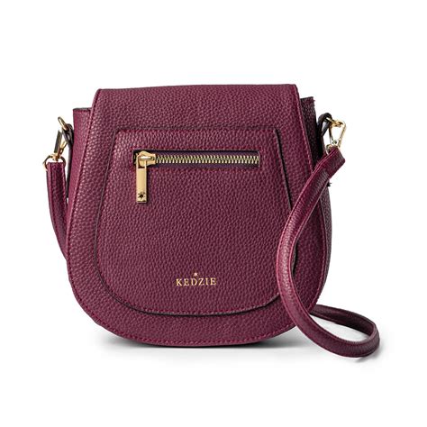 Kedzie Camden Wine Mini Messenger in Vegan Leather