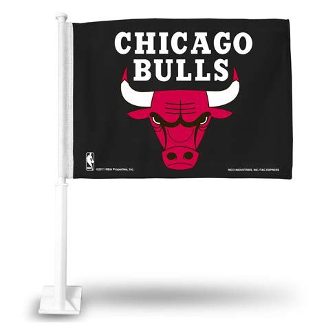 Official Licensed NBA Chicago Bulls Car Flag - 3 Day Flags